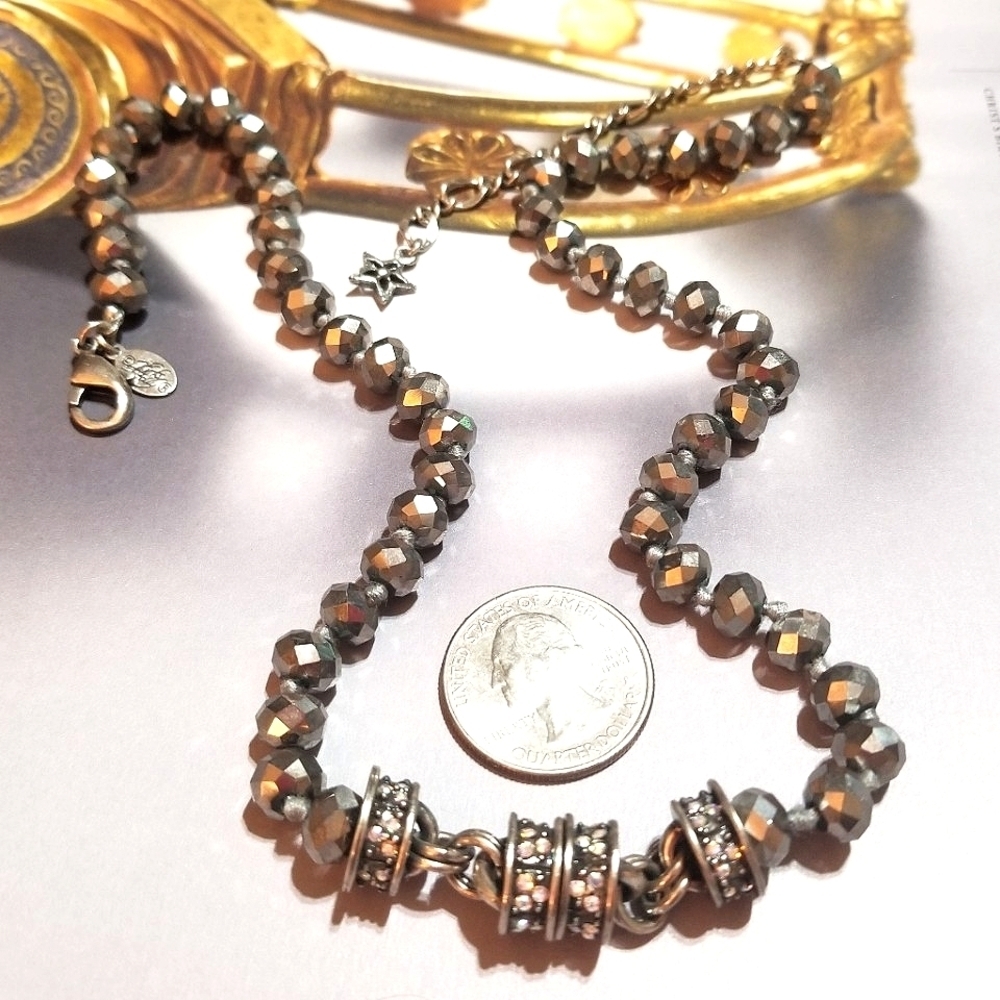 KIRK'S FOLLY Sparkling Crystal Necklace